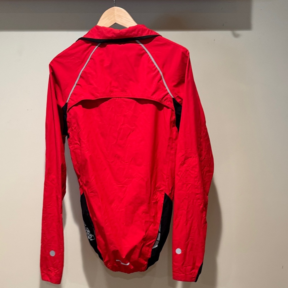 Men's Red and Black Windbreaker Jacket - Picture 4 of 4